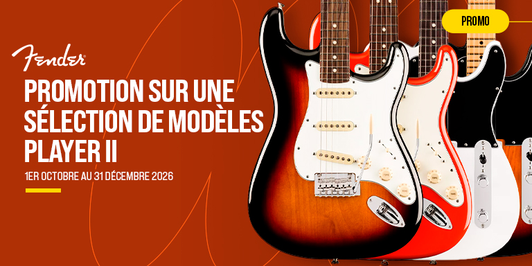 <b><center>FENDER PLAYER II VOOR EEN ACTIEPRIJS</center></b>