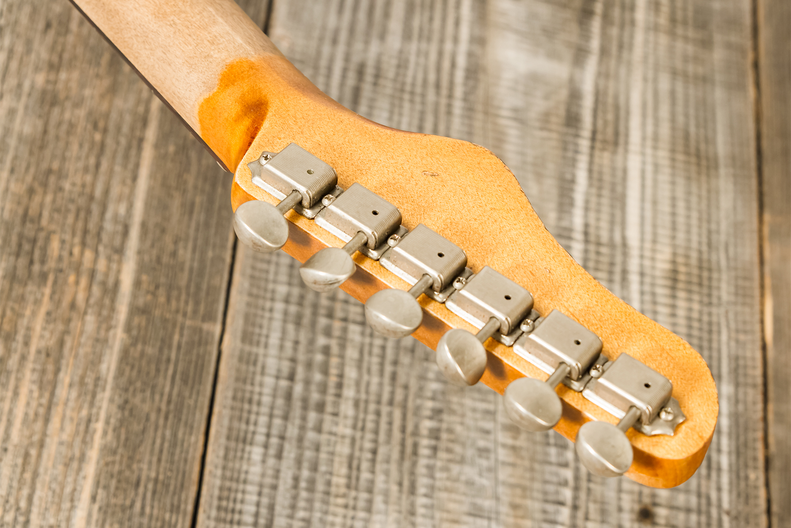 Haar Guitars Trad S 3s Lindy Fralin Trem Rw #42274 - Aged Fiesta Red - Elektrische gitaar in Str-vorm - Variation 9