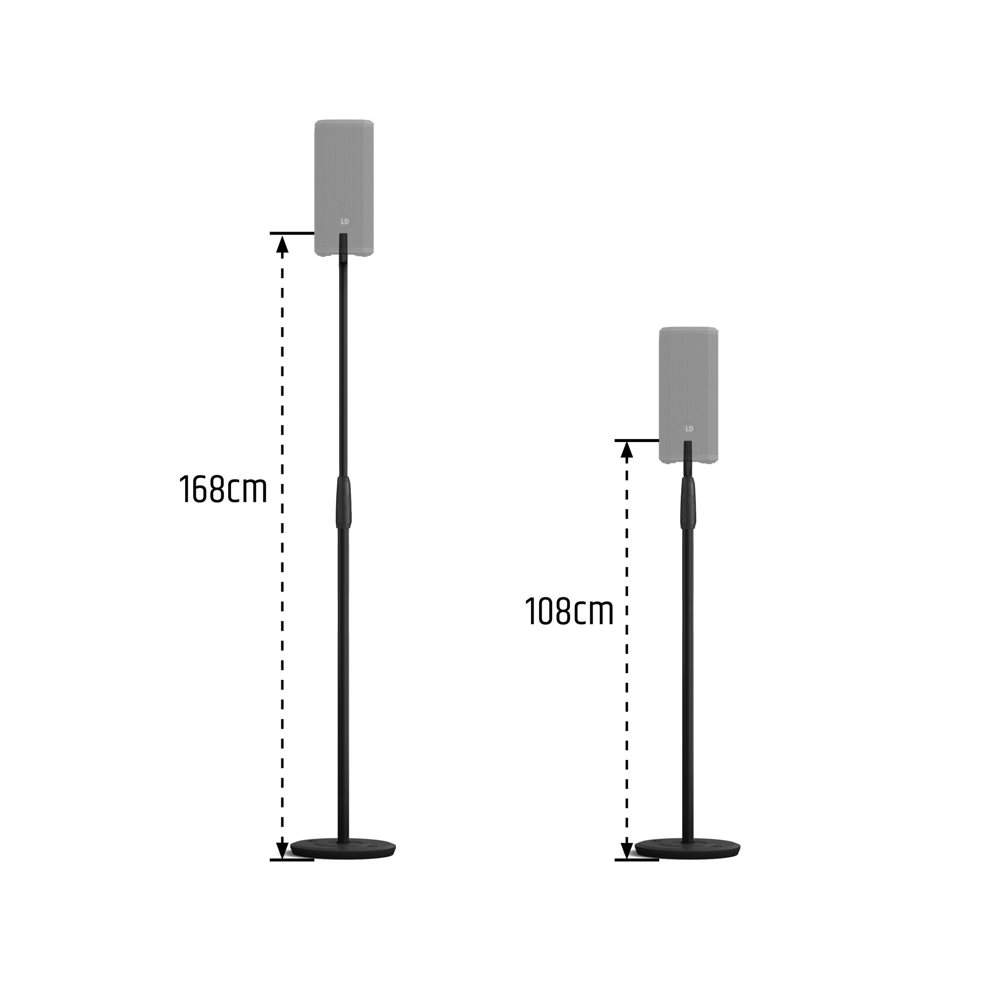 Adam Hall Dave 10 G4x Stand - Luidsprekerstandaard - Variation 1