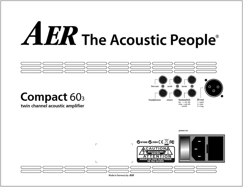 Aer Compact 60.3 Slope 60w 1x8 Black - Combo voor akoestische gitaar - Variation 1