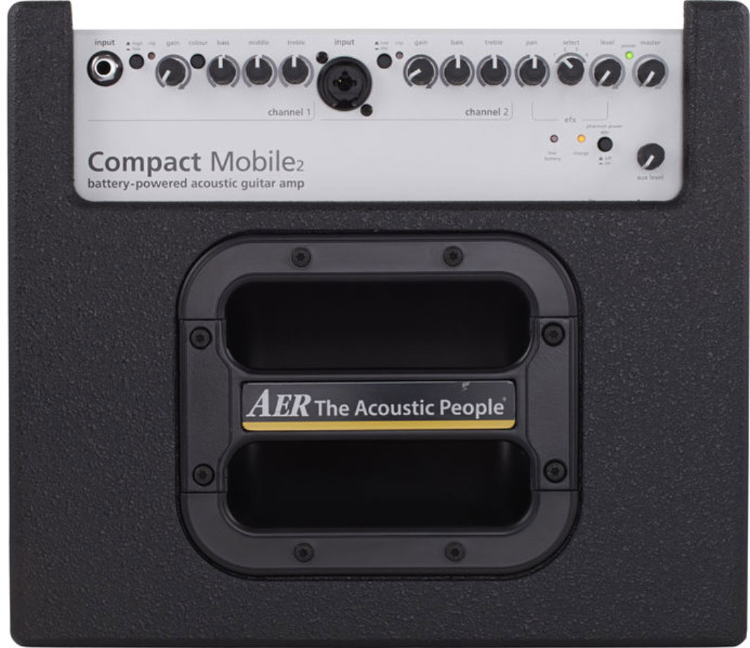 Aer Compact Mobile 2 Battery Powered 60w 1x8 Black +housse - Combo voor elektrische gitaar - Variation 2