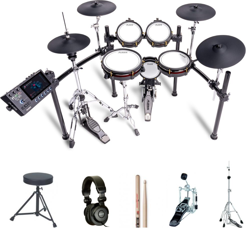 Alesis Strata Core Bundle Complet - X-hp1 + Dt90 + Vic5a + Hh45wn + Hp30 - Drum Promo Set - Main picture