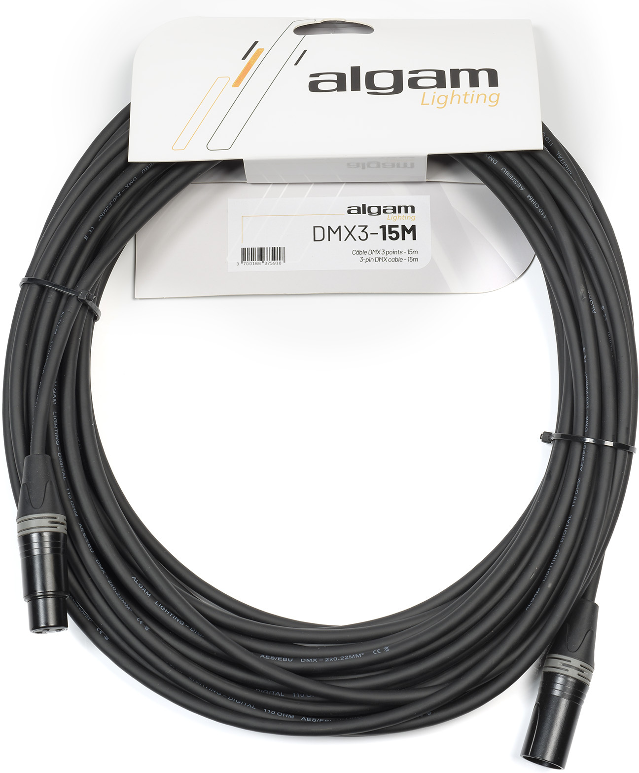 Algam Lighting Câble Dmx 3 Points - 15 M - Kabel - Main picture