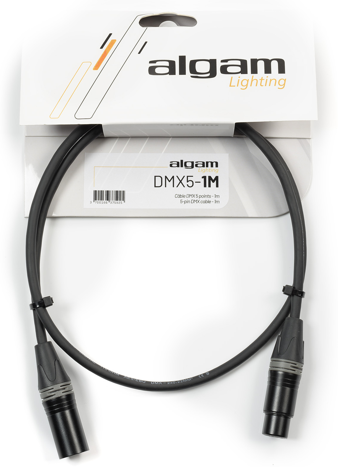 Algam Lighting Câble Dmx 5 Points - 1 M - Kabel - Main picture