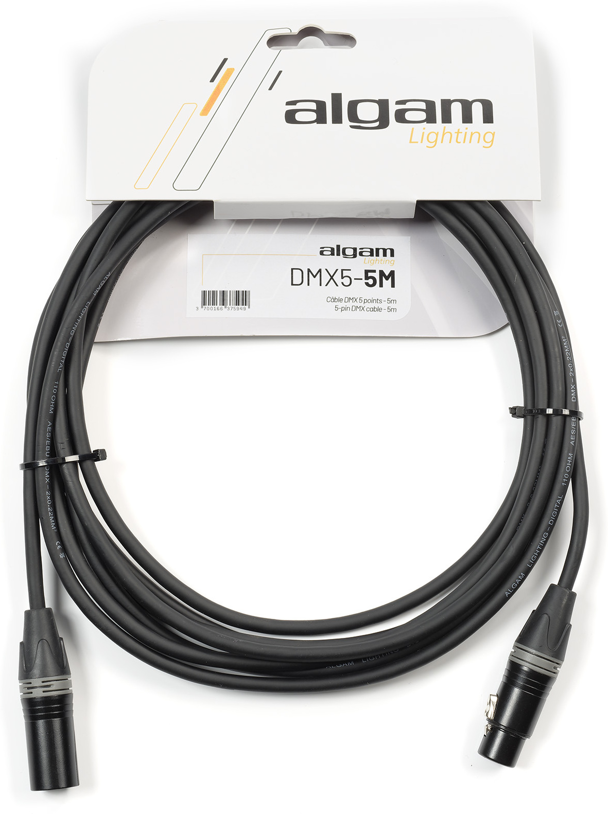 Algam Lighting Câble Dmx 5 Points - 5 M - Kabel - Main picture