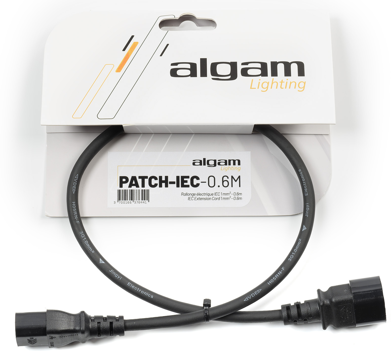 Algam Lighting Rallonge Électrique Iec 1 Mm² - 0,6 M - Kabel - Main picture