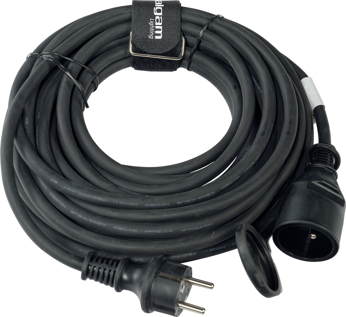 Algam Lighting Rallonge Ip44 Prise Ce H07rn-f 3g1,5mm² - 10m Noir - Kabel - Main picture