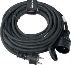 Kabel Algam lighting IP44 EXTENSION CORD CE H07RN-F 3G1.5mm² socket - 10m black