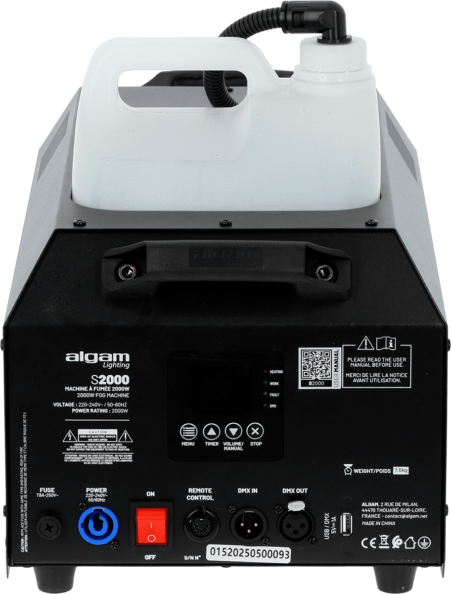 Algam Lighting S 2000 - Nevelmachine - Variation 2