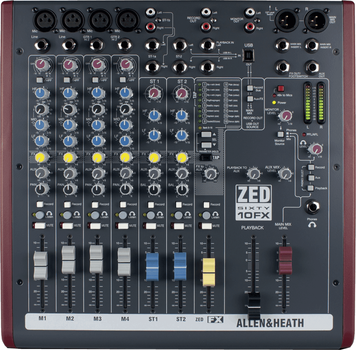 Allen & Heath Zed60-10fx - Analoge Mengtafel - Main picture