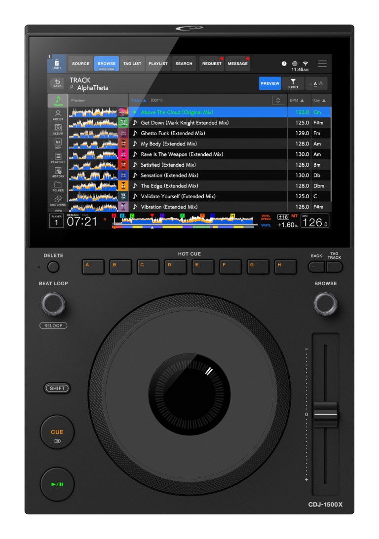 Alphatheta Cdj-1500x - MP3 & CD Draaitafel - Variation 5