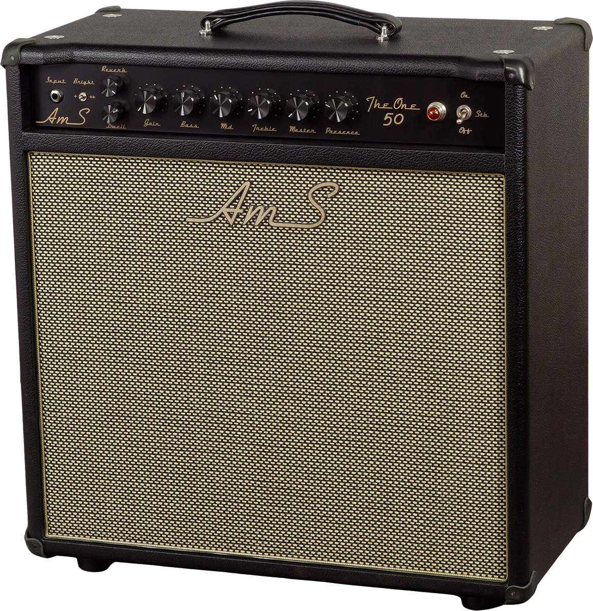 Ams Amplifiers The One 50 Spring Reverb 1x12 Combo 50w 6l6 Black - Combo voor elektrische gitaar - Main picture
