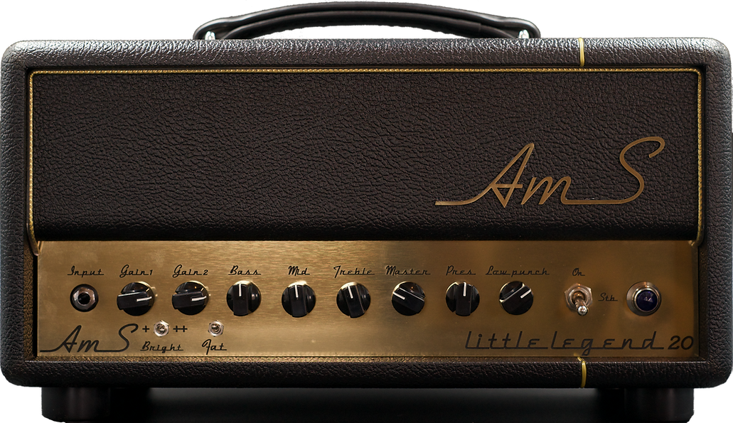 Ams Amplifiers Little Legend 20 Head 20w + Cab 1x12 V30-ob Black - Elektrische gitaar versterkerstack - Variation 1