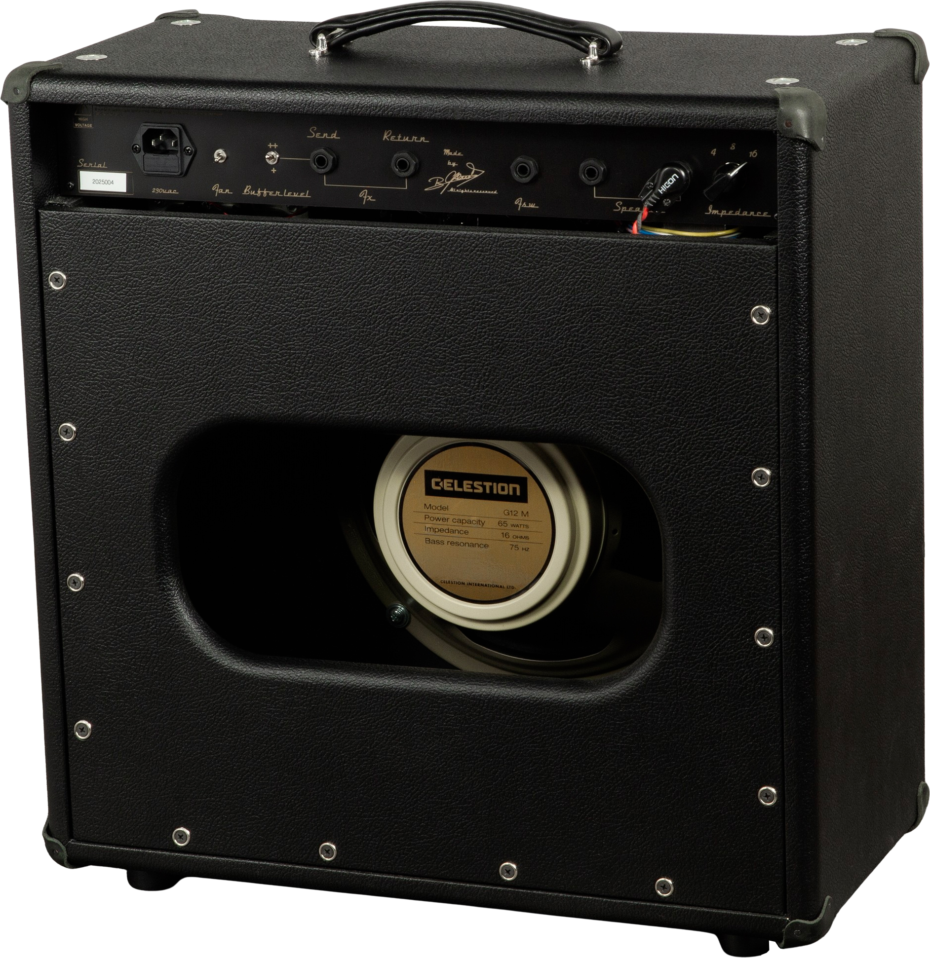 Ams Amplifiers The One 50 Spring Reverb 1x12 Combo 50w 6l6 Black - Combo voor elektrische gitaar - Variation 1
