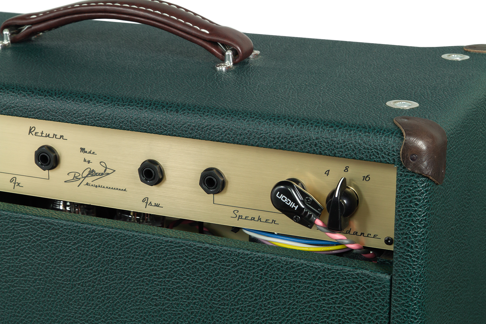 Ams Amplifiers The One 50 Spring Reverb 1x12 Combo 50w 6l6 British Racing - Combo voor elektrische gitaar - Variation 4