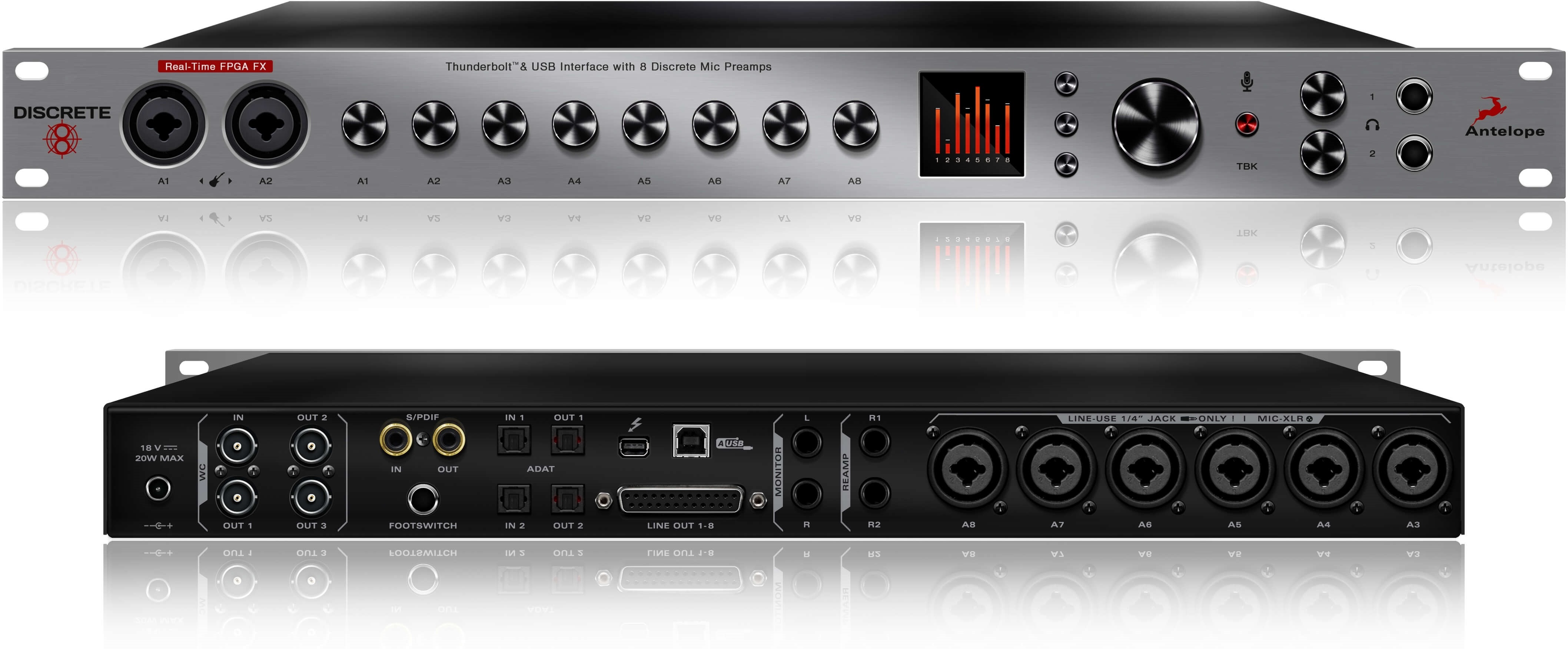 Antelope Audio Discrete 8 Premium Fx - Thunderbolt audio-interface - Main picture