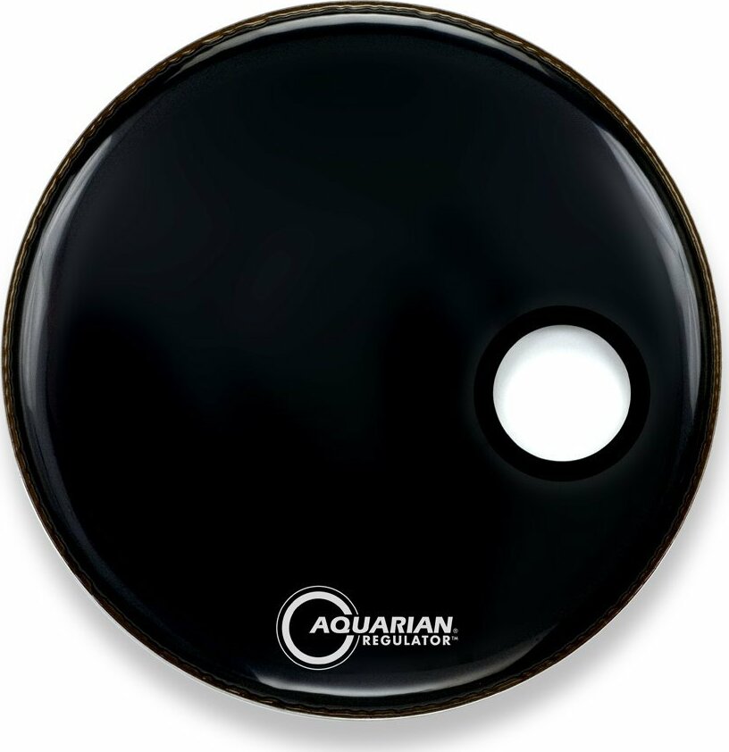 Aquarian 18 Regulator Black Bass Drum Head - 18 Pouces - Bassdrumvel - Main picture