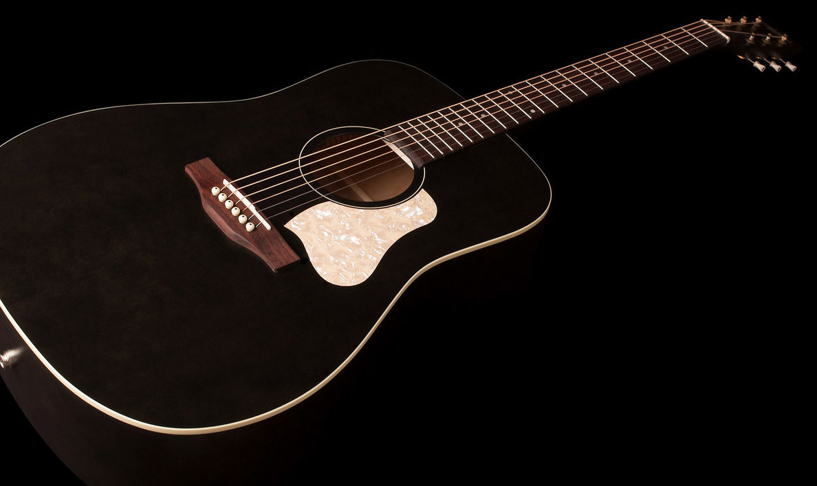 Art Et Lutherie Americana Dreadnought - Faded Black - Westerngitaar & electro - Variation 2