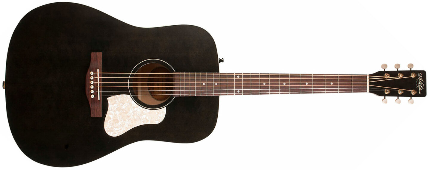 Art Et Lutherie Americana Dreadnought - Faded Black - Westerngitaar & electro - Main picture