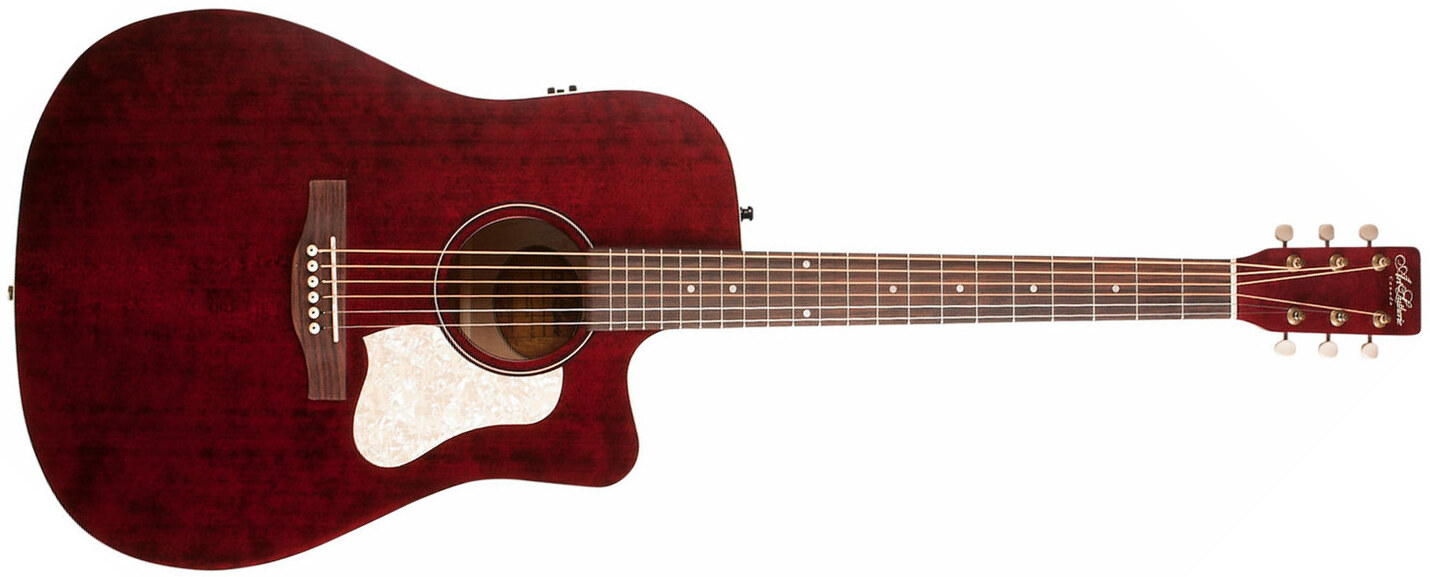 Art Et Lutherie Americana Dreadnought Cw Qit - Tennessee Red - Westerngitaar & electro - Main picture
