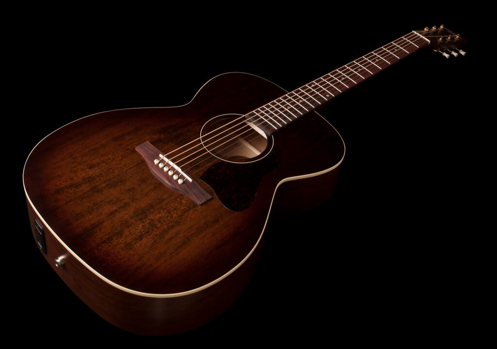 Art Et Lutherie Legacy Presys Ii Concert Hall Cedre Merisier Rw - Bourbon Burst - Volksgitaar - Variation 2