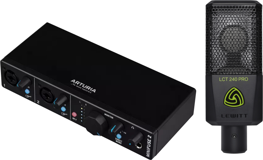 Arturia Minifuse 2 Bk  + Lct 240 Pro Bk - Home studio set - Main picture