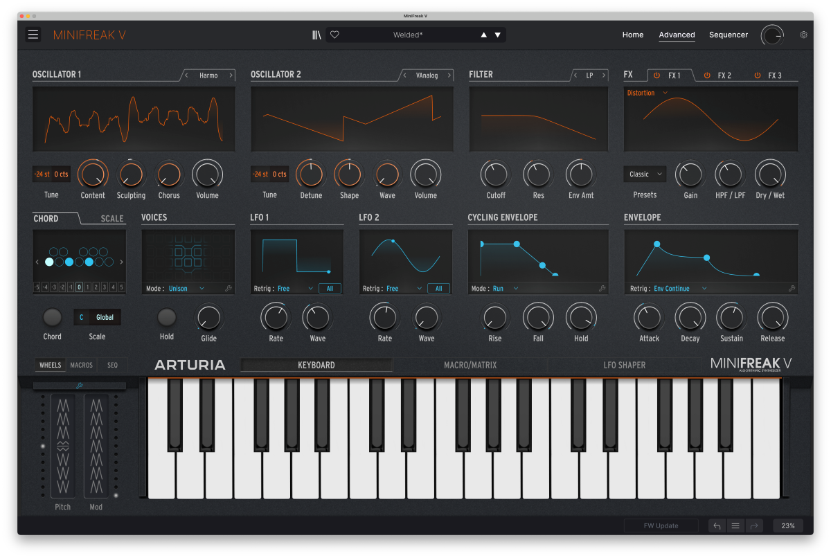 Arturia Suite Instruments V Collection 11 Intro - Plug-in effect - Variation 4