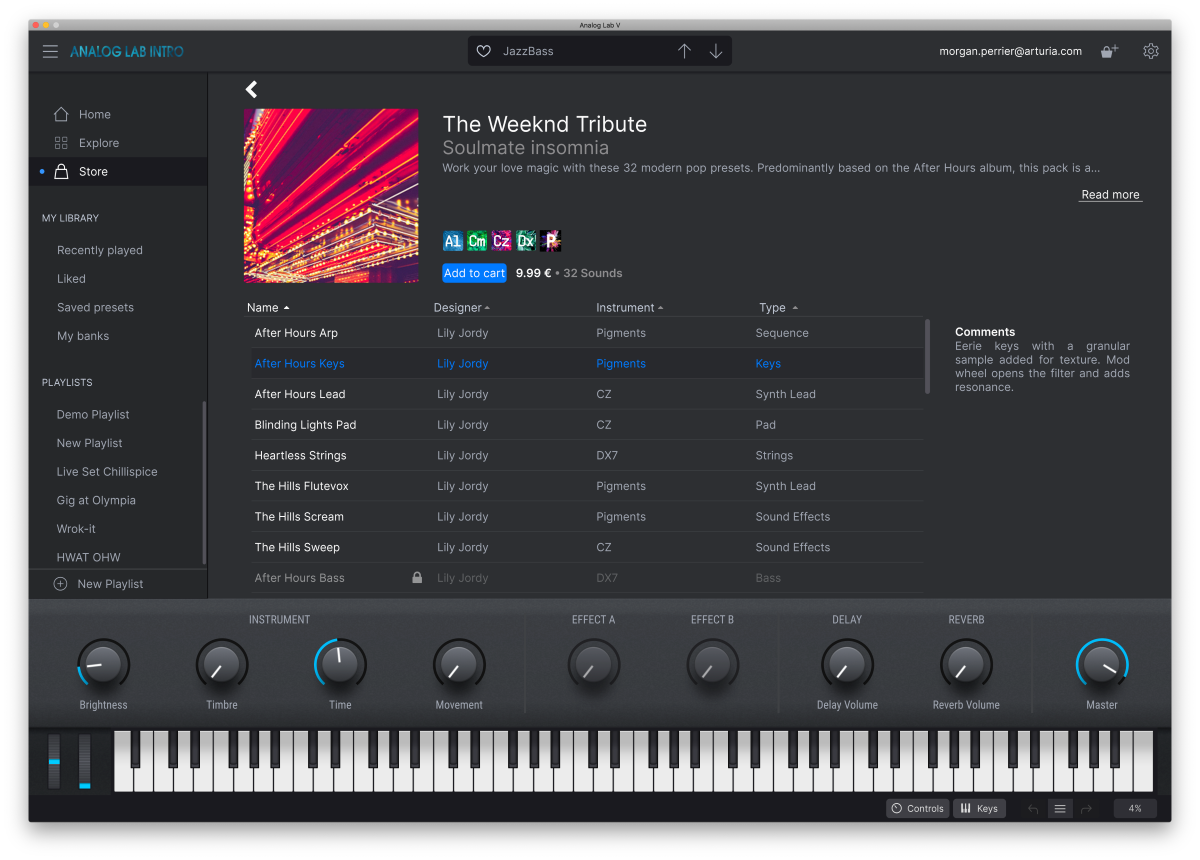 Arturia Suite Instruments V Collection 11 Intro - Plug-in effect - Variation 7