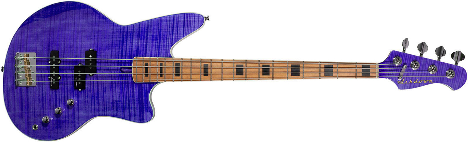 Ashdown The Saint Artisan Mn - Amethyst Flame - Solid body elektrische bas - Main picture