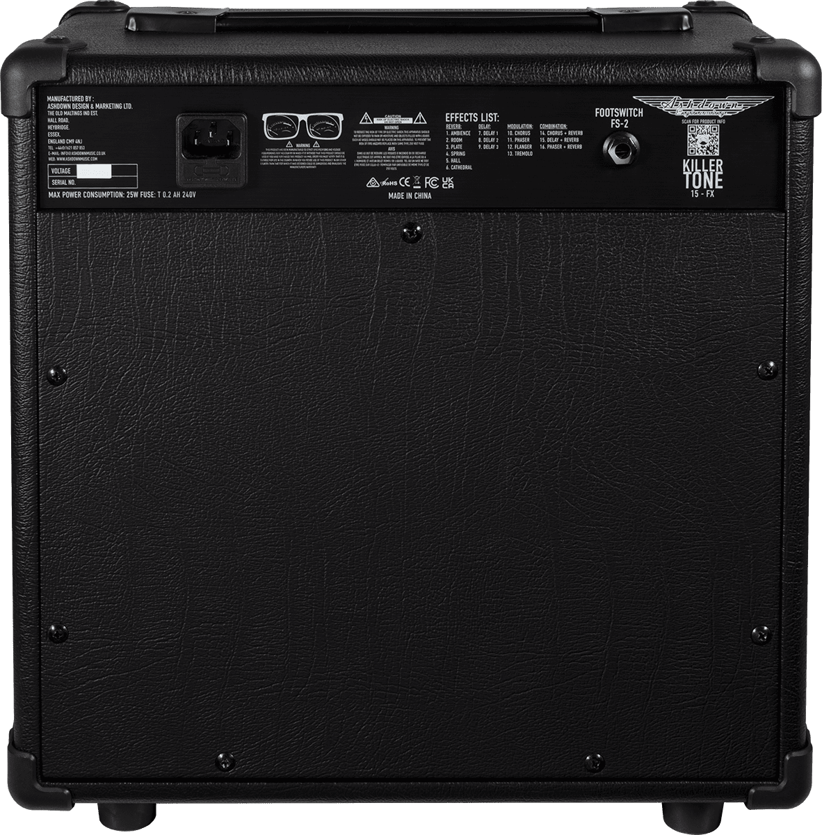 Ashdown Kt-15fx Killer Tone Combo 15w 1x10 - Combo voor elektrische gitaar - Variation 2