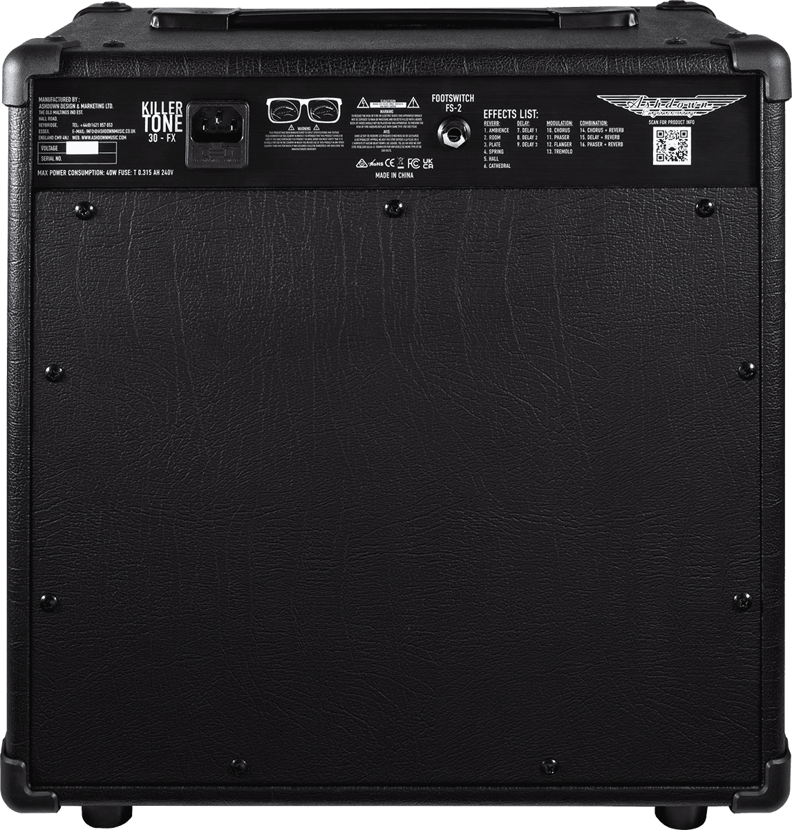 Ashdown Kt-30fx Killer Tone Combo 30w 1x10 - Combo voor elektrische gitaar - Variation 2