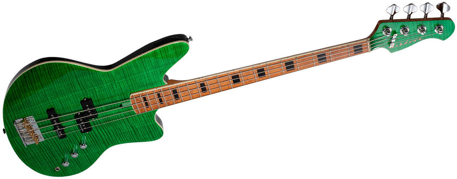 Ashdown The Saint Artisan Mn - Verdigris Flame - Solid body elektrische bas - Variation 3