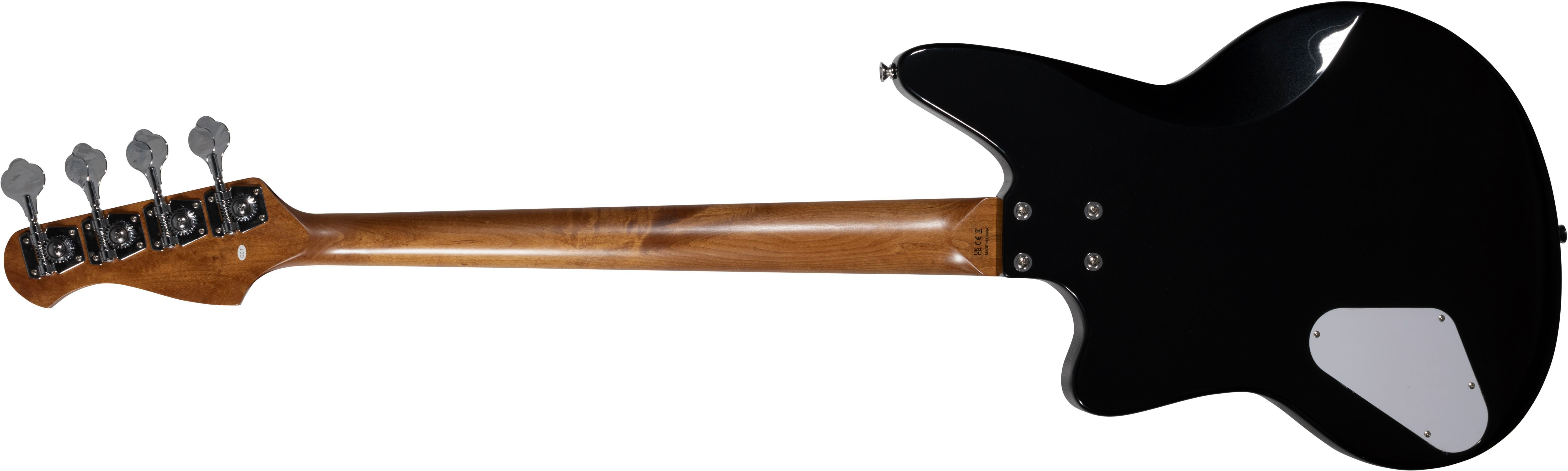 Ashdown The Saint Roasted Lh Gaucher Mn - Gloss Black - Solid body elektrische bas - Variation 1