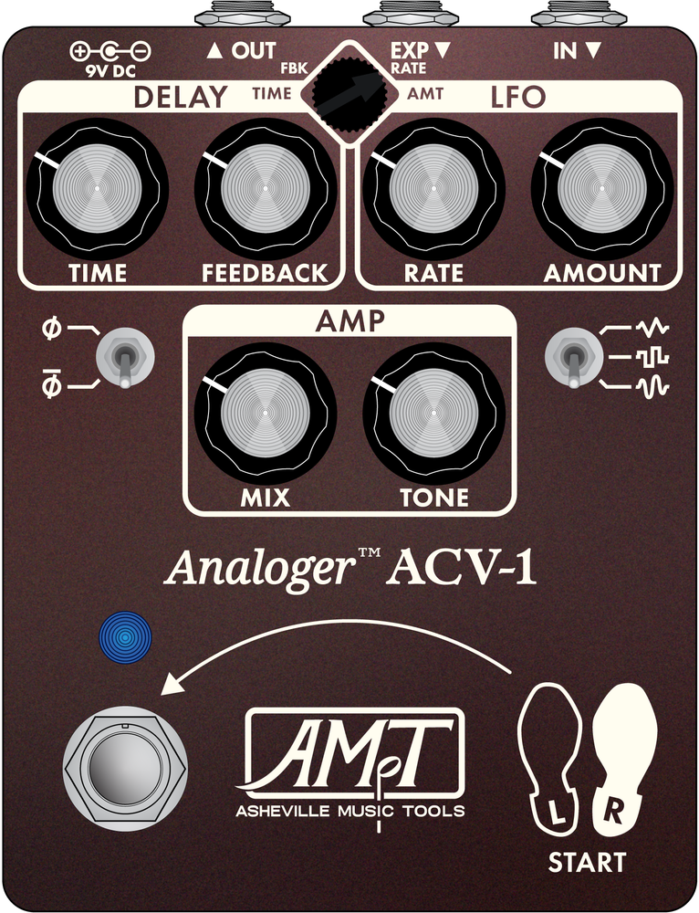 Asheville Music Tools Acv-1 Analog Flanger - Modulation/chorus/flanger/phaser en tremolo effect pedaal - Main picture
