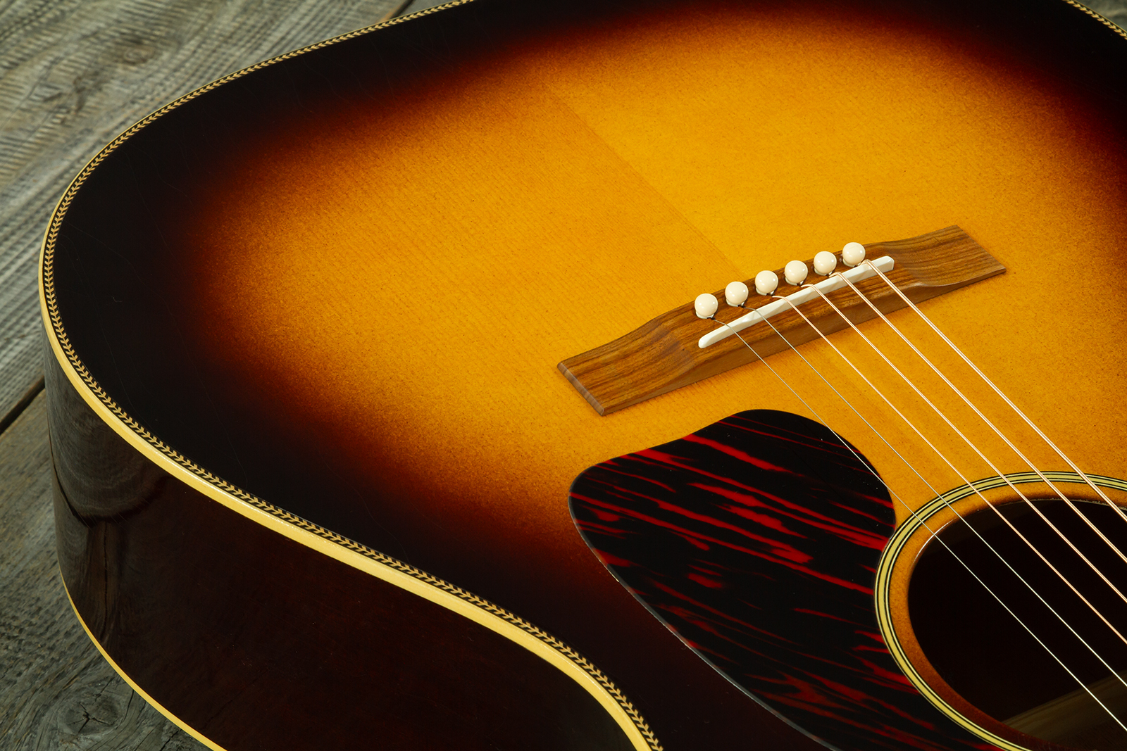Atkin Custom Shop J43 Dreadnought Shsc Epicea Acajou Rw #4411 - Aged Sunburst - Folk gitaar - Variation 3