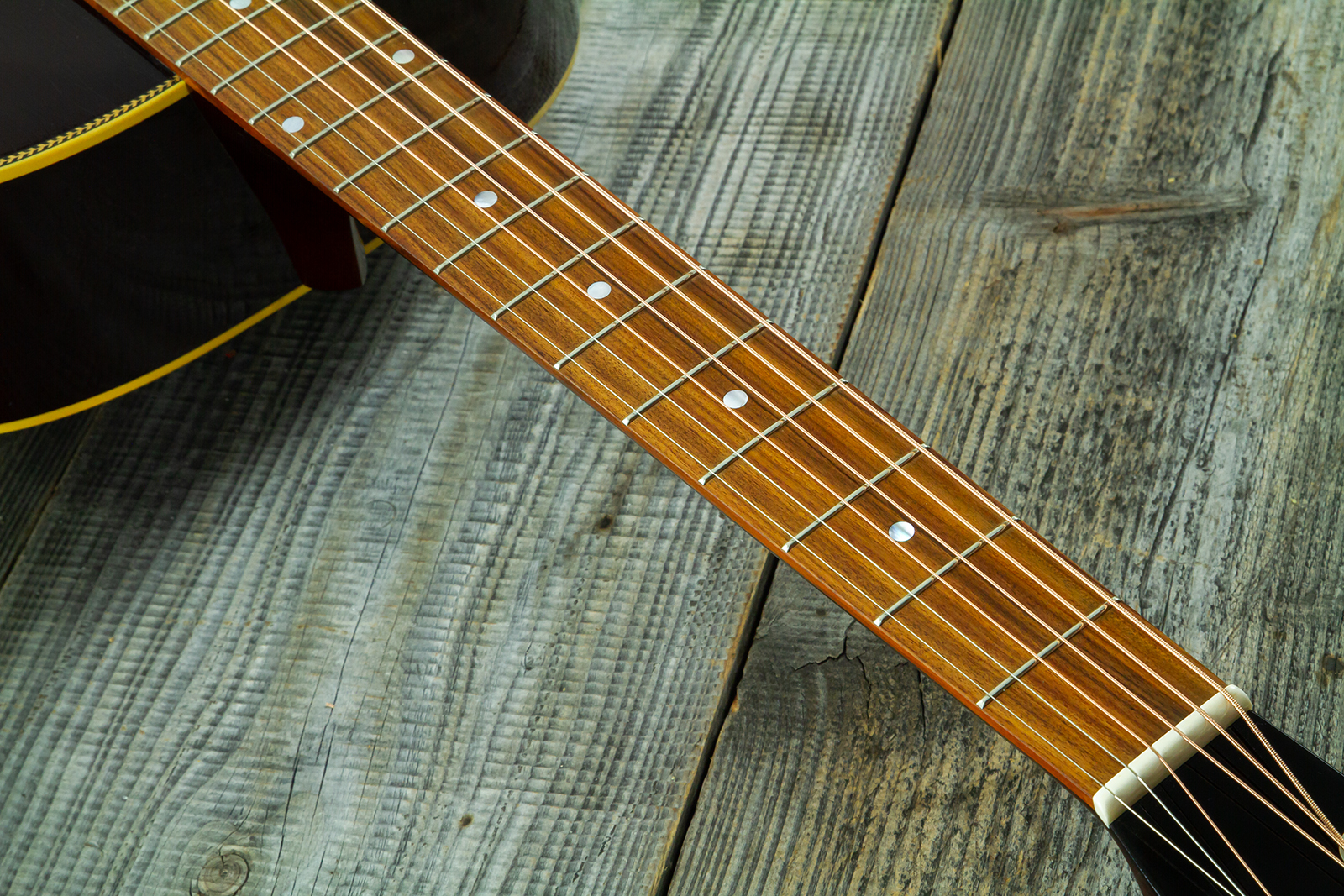 Atkin Custom Shop J43 Dreadnought Shsc Epicea Acajou Rw #4411 - Aged Sunburst - Folk gitaar - Variation 5