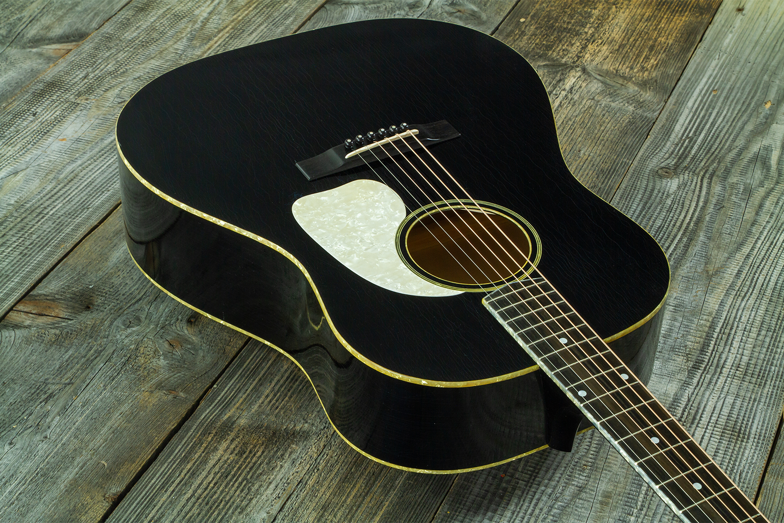 Atkin The Forty Three Dreadnought Shsc Epicea Erable Eb - Aged Black Pearl - Folk gitaar - Variation 2