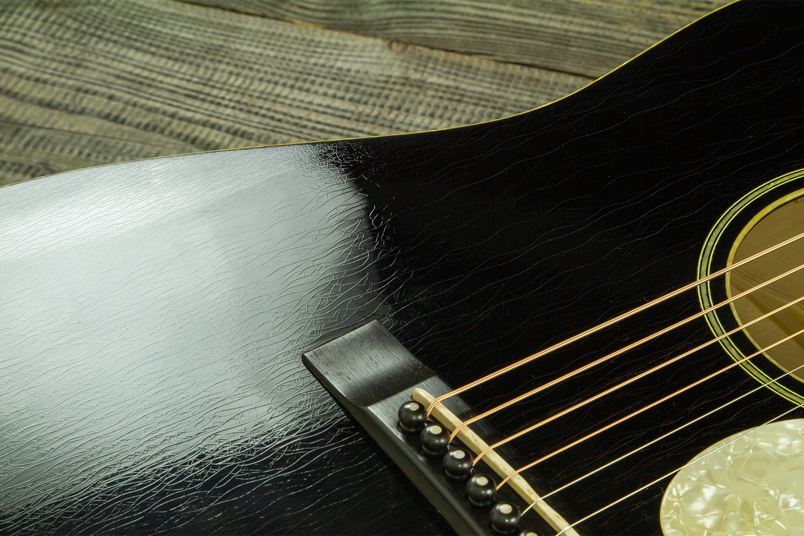 Atkin The Forty Three Dreadnought Shsc Epicea Erable Eb - Aged Black Pearl - Folk gitaar - Variation 4