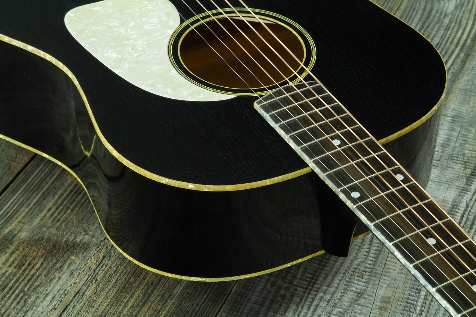 Atkin The Forty Three Dreadnought Shsc Epicea Erable Eb - Aged Black Pearl - Folk gitaar - Variation 6