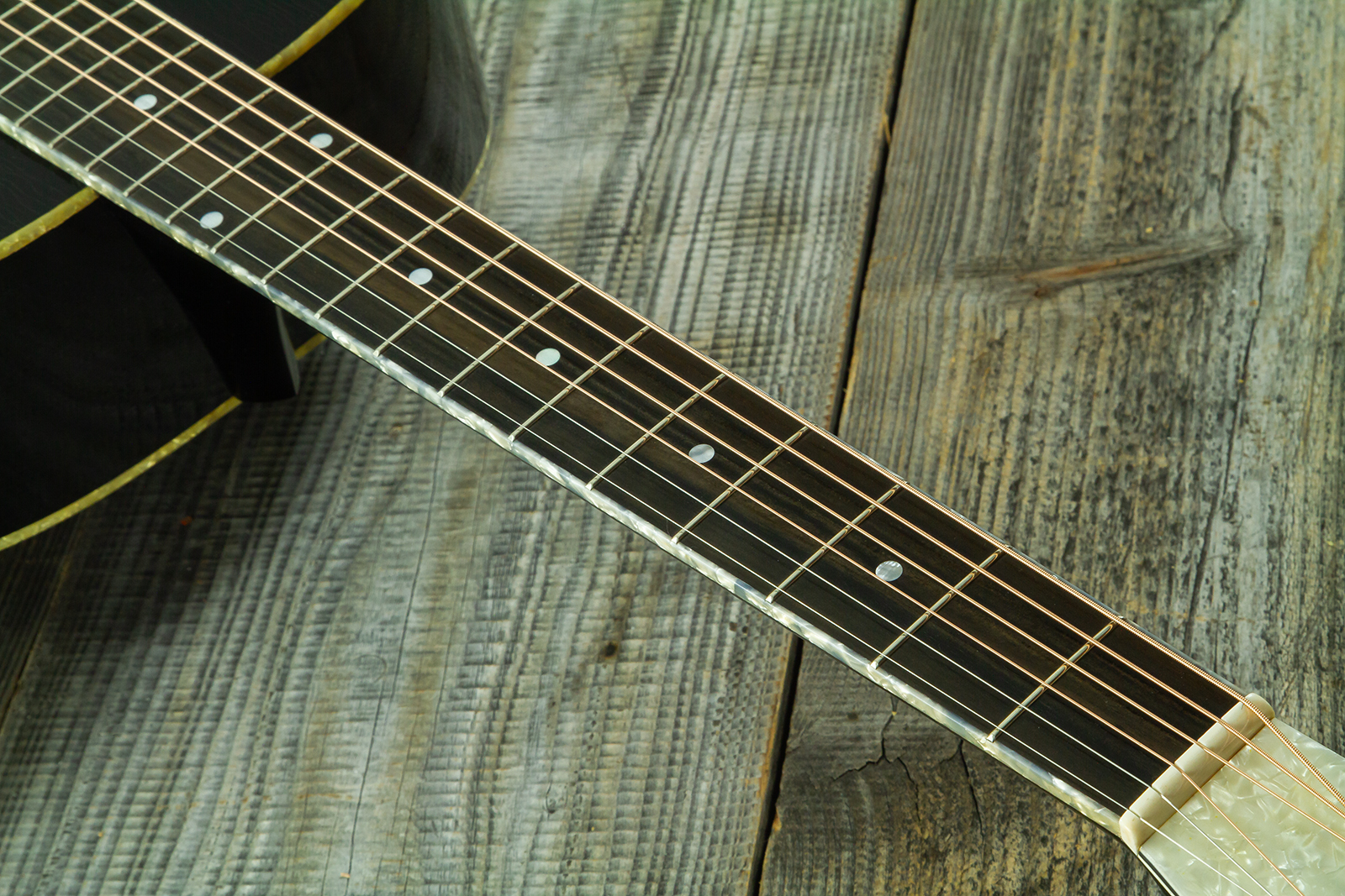 Atkin The Forty Three Dreadnought Shsc Epicea Erable Eb - Aged Black Pearl - Folk gitaar - Variation 7