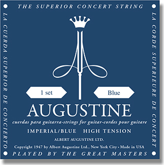 Augustine Jeu De 6 Cordes Guit. Classique Imperial Tension Forte Bleu - Nylonsnaren voor klassieke gitaar - Main picture