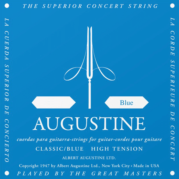 Augustine Guit. Classique Si 2eme Tension Forte Bleu - Nylonsnaren voor klassieke gitaar - Main picture