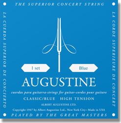 Nylonsnaren voor klassieke gitaar Augustine Classic Blue Tension Forte - Snarenset