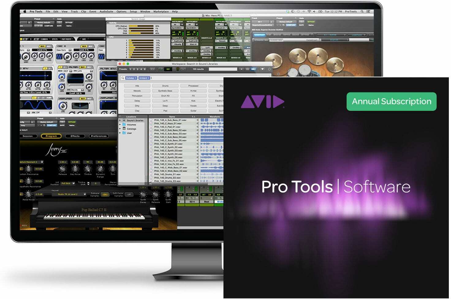 Avid Avid Pro Tools – Annual Subscription – Institutional - Protools avid software - Main picture