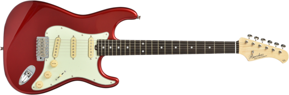 Bacchus Global Bst 650b - Candy Apple Red - Elektrische gitaar in Str-vorm - Main picture