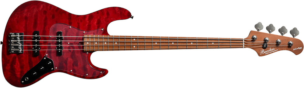 Bacchus Jt Wl4-qm Rsm/m Jap Tune Up Mn - Solid body elektrische bas - Main picture