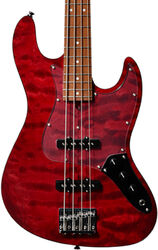 Solid body elektrische bas Bacchus Japan Tune Up JT WL4-QM RSM/M