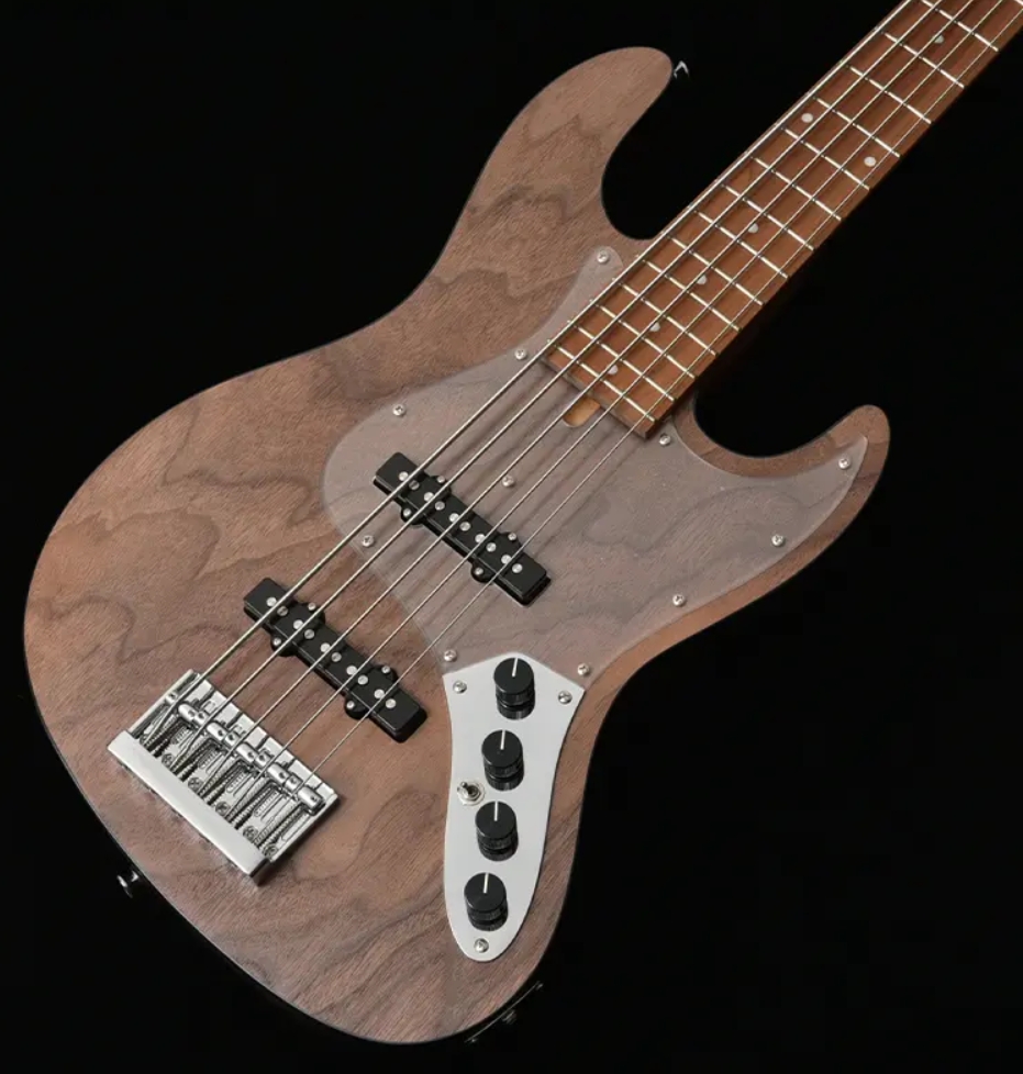 Bacchus Jt Wl5-wn-ac Rsm/m Jap Tune Up Active Mn - Natural Satin - Solid body elektrische bas - Variation 1