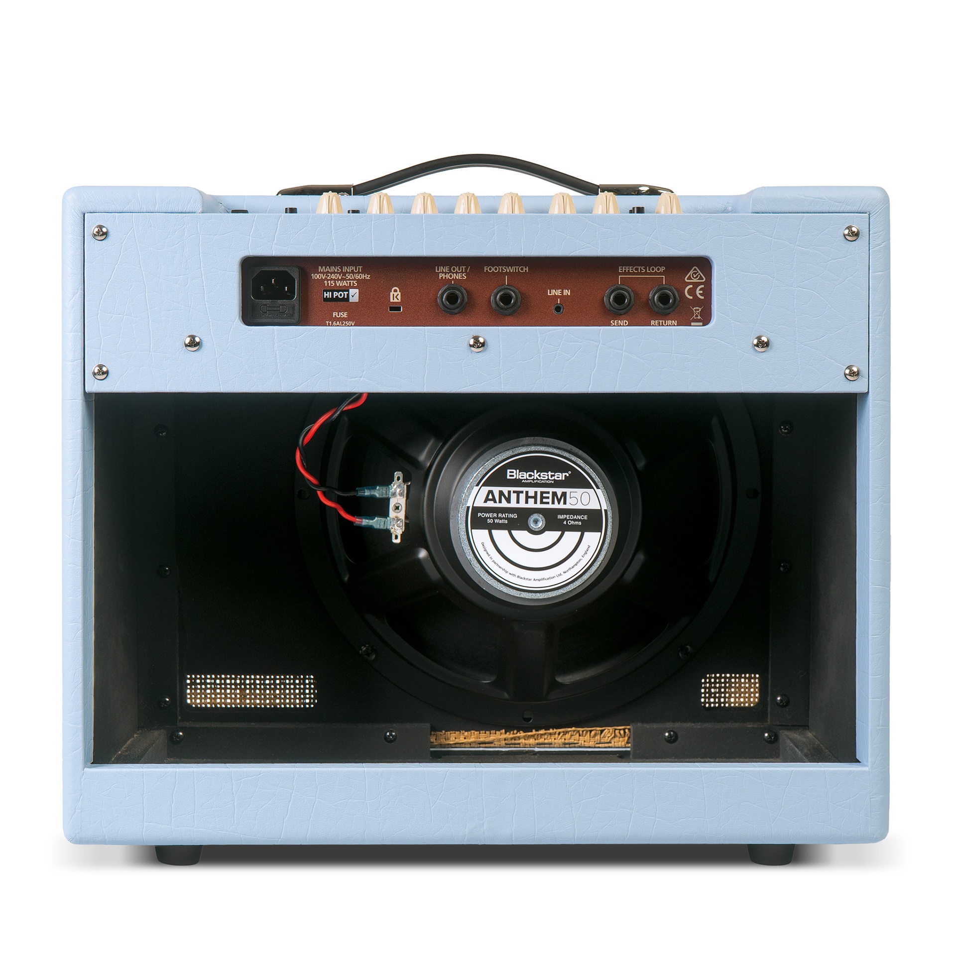 Blackstar Debut 50r Baby Blue Union Flag - Combo voor elektrische gitaar - Variation 3