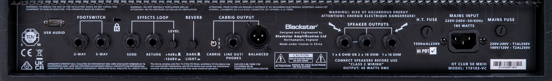 Blackstar Ht Venue Club 50h Mkiii Head 50w El34 - Gitaarversterker top - Variation 4